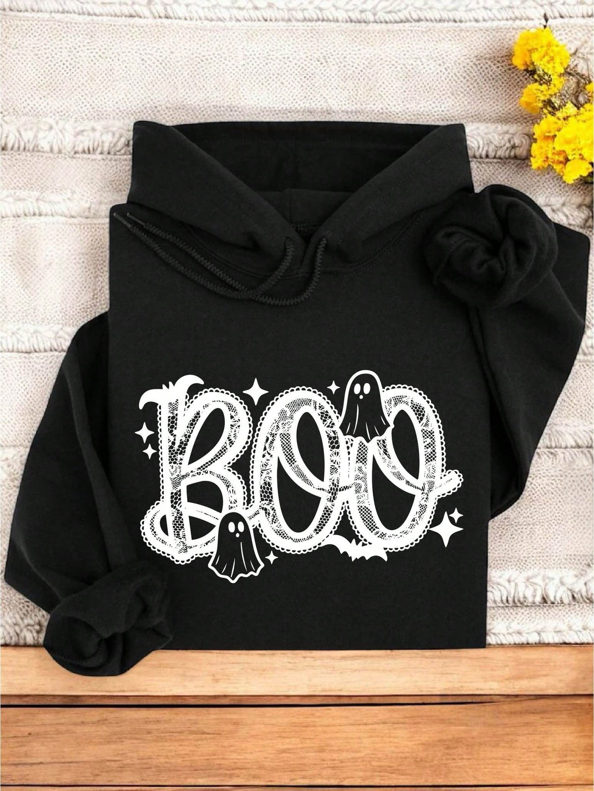 Retro Boo Ghost Hoodie