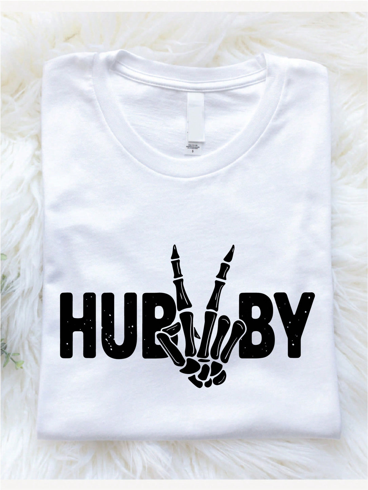 1PC Skeleton Hand Wifey & Hubby T-Shirt