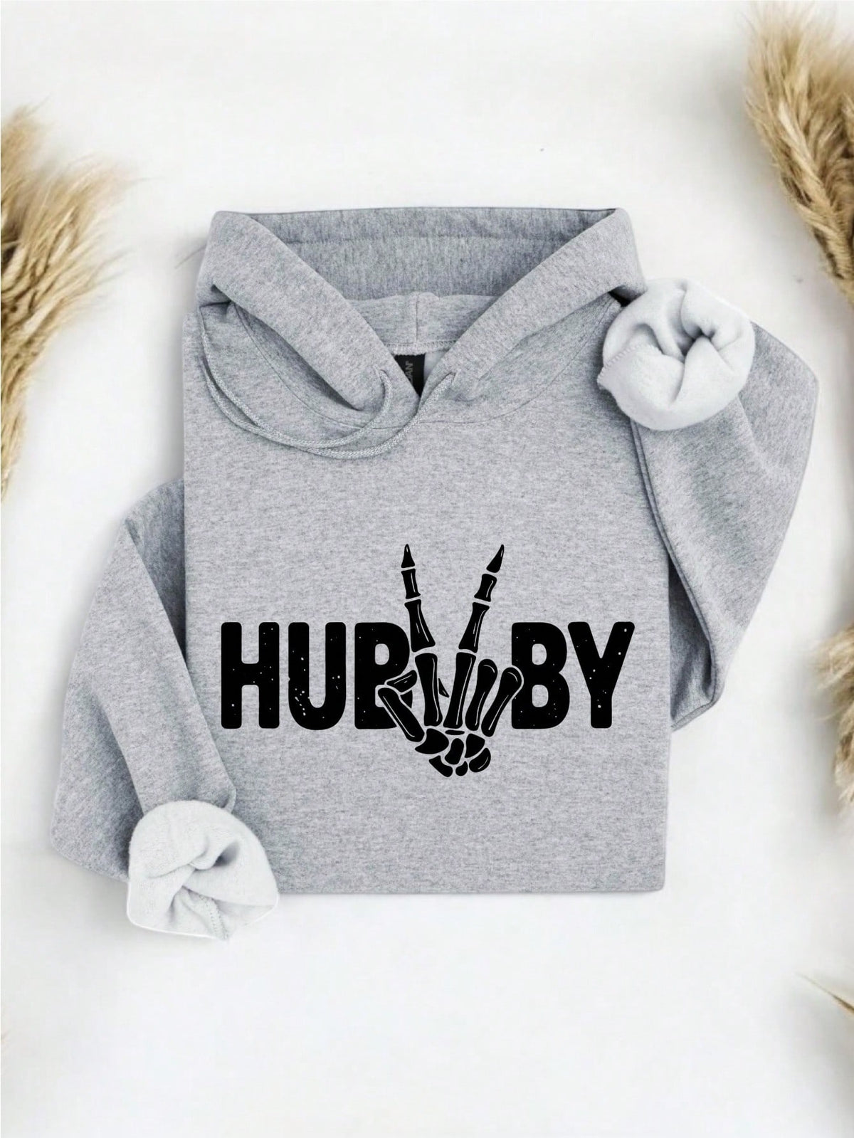 1PC Skeleton Hand Wifey & Hubby Hoodie