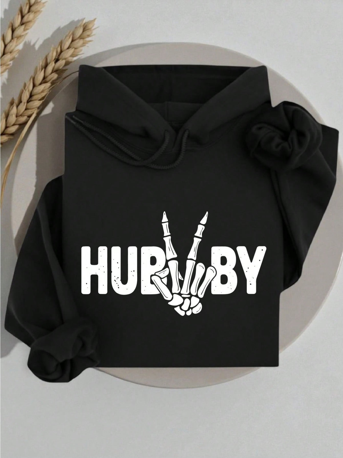 1PC Skeleton Hand Wifey & Hubby Hoodie