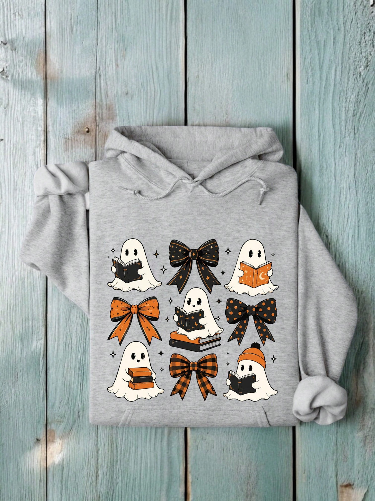 Halloween Reading Books Hooded Hoodie