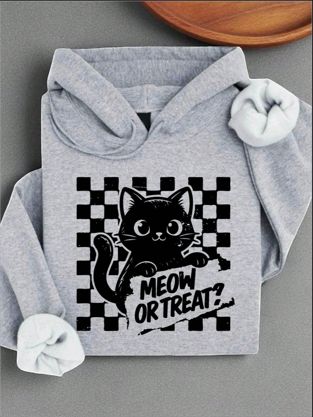 Meow Or Treat Hooded Hoodie