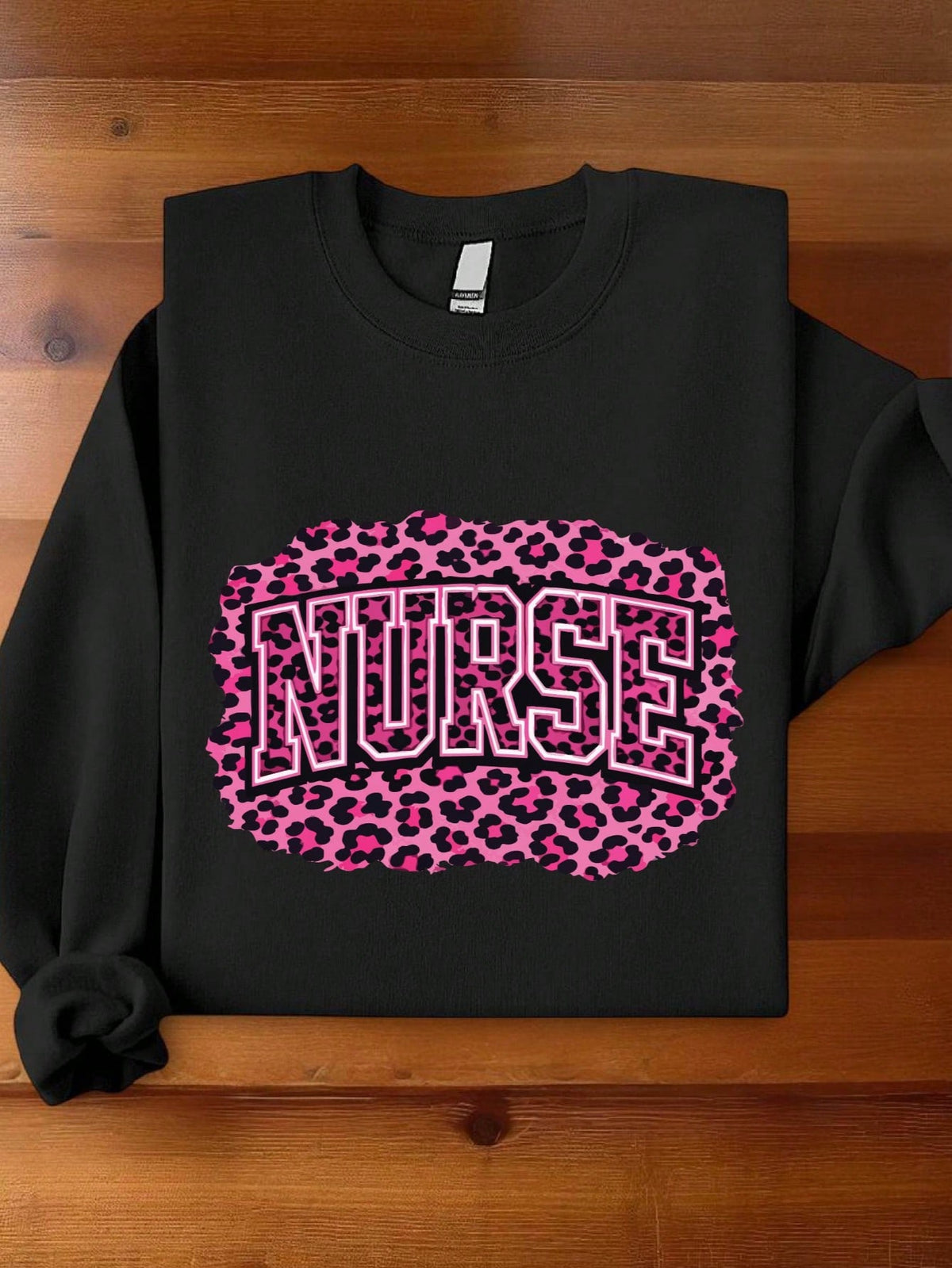 Pink Cheetah Nurse Sweatshirt