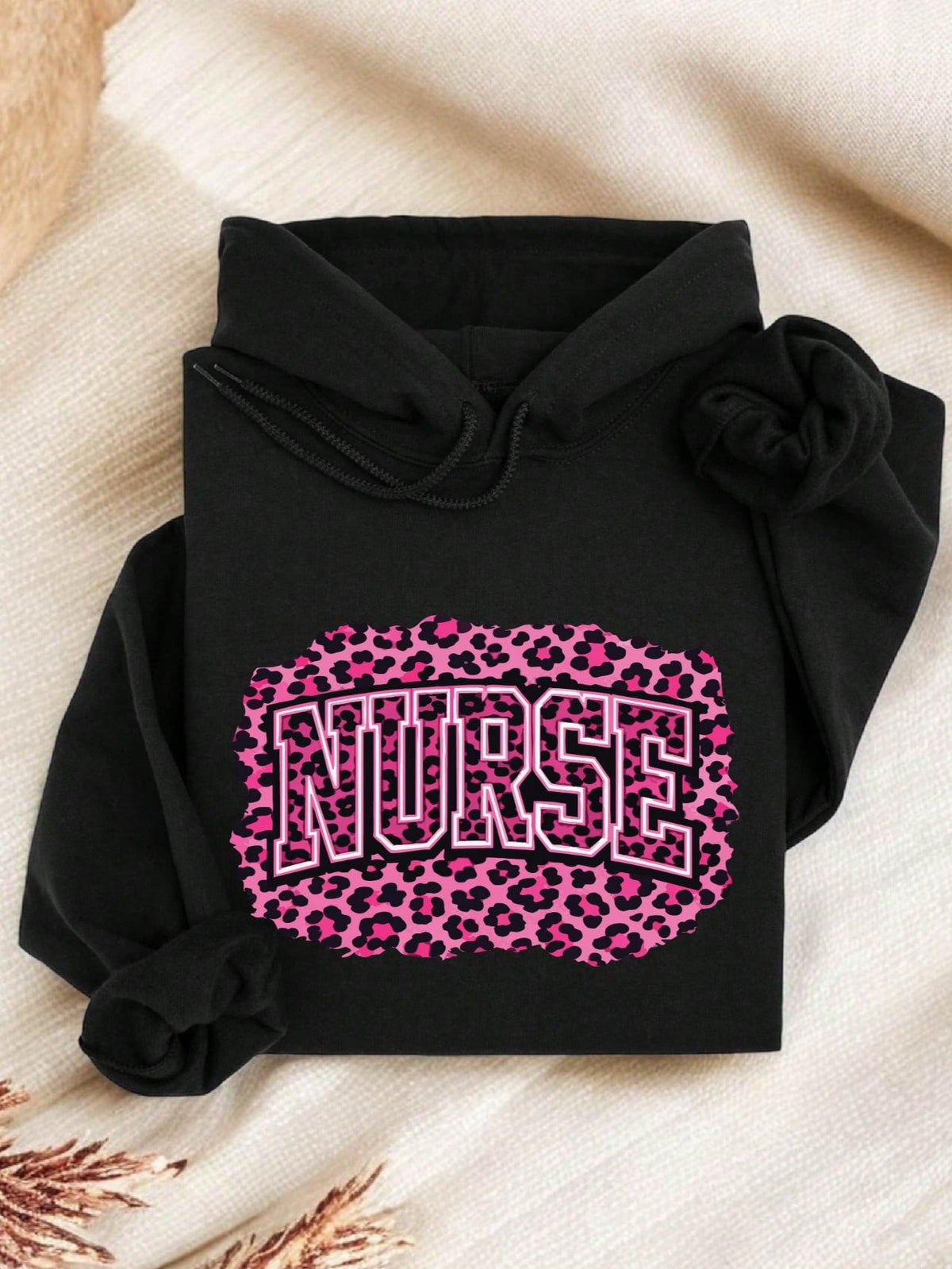 Pink Cheetah Nurse Hoodie