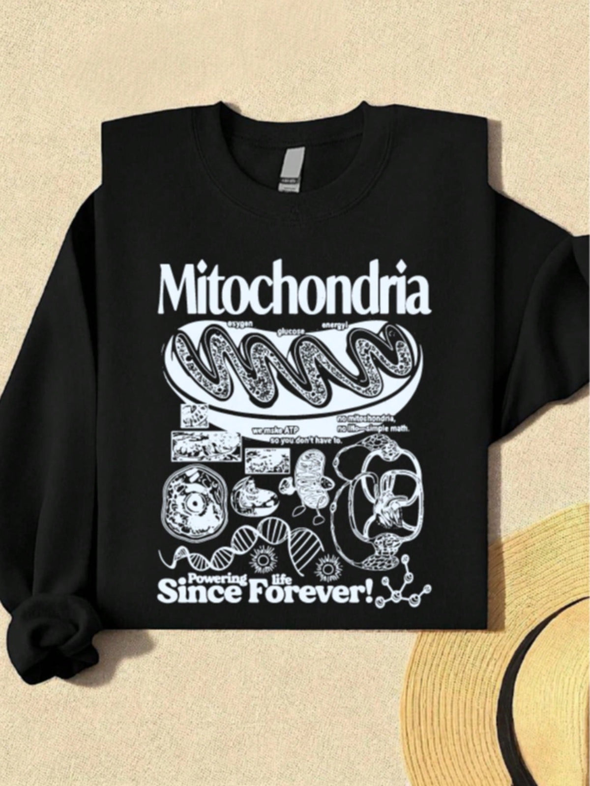 Mitochondria Vintage Science Sweatshirt
