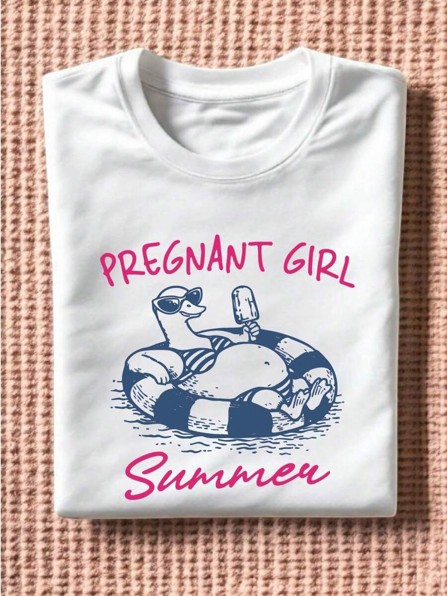 Pregnant Girl Summer T-Shirt