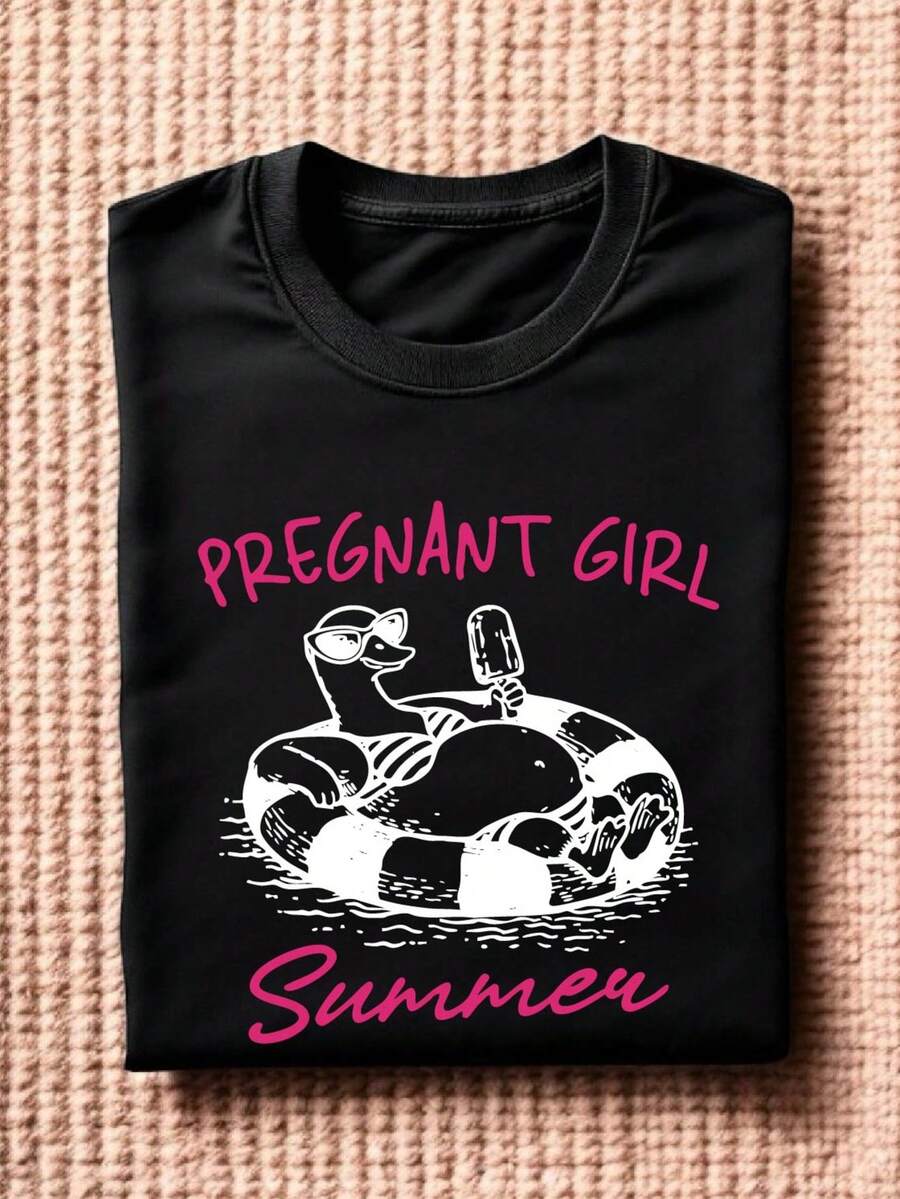 Pregnant Girl Summer T-Shirt