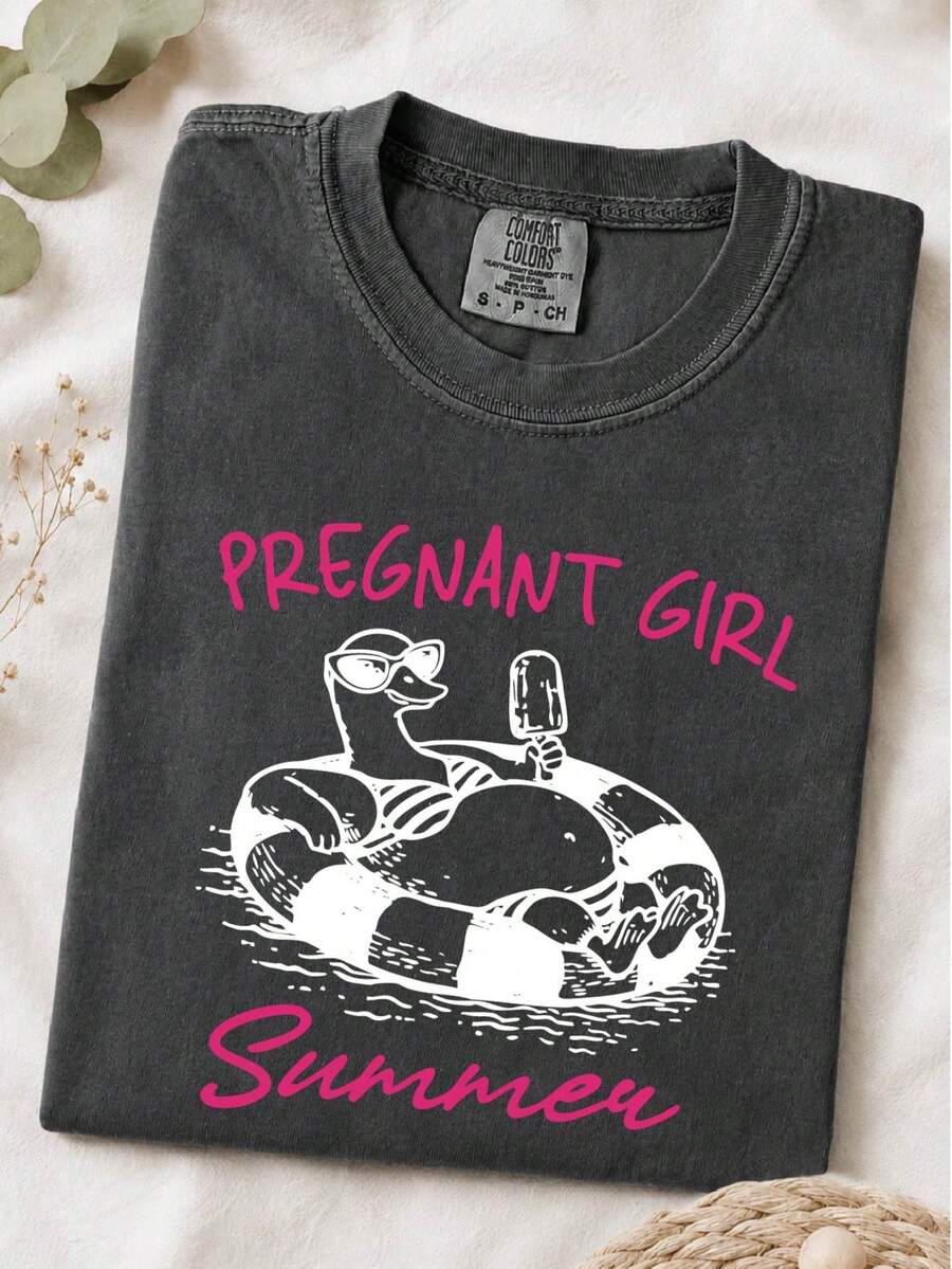 Pregnant Girl Summer T-Shirt