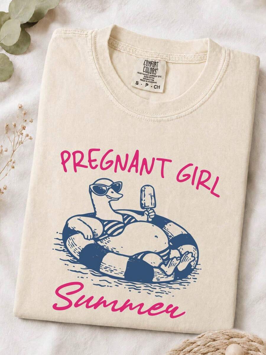 Pregnant Girl Summer T-Shirt