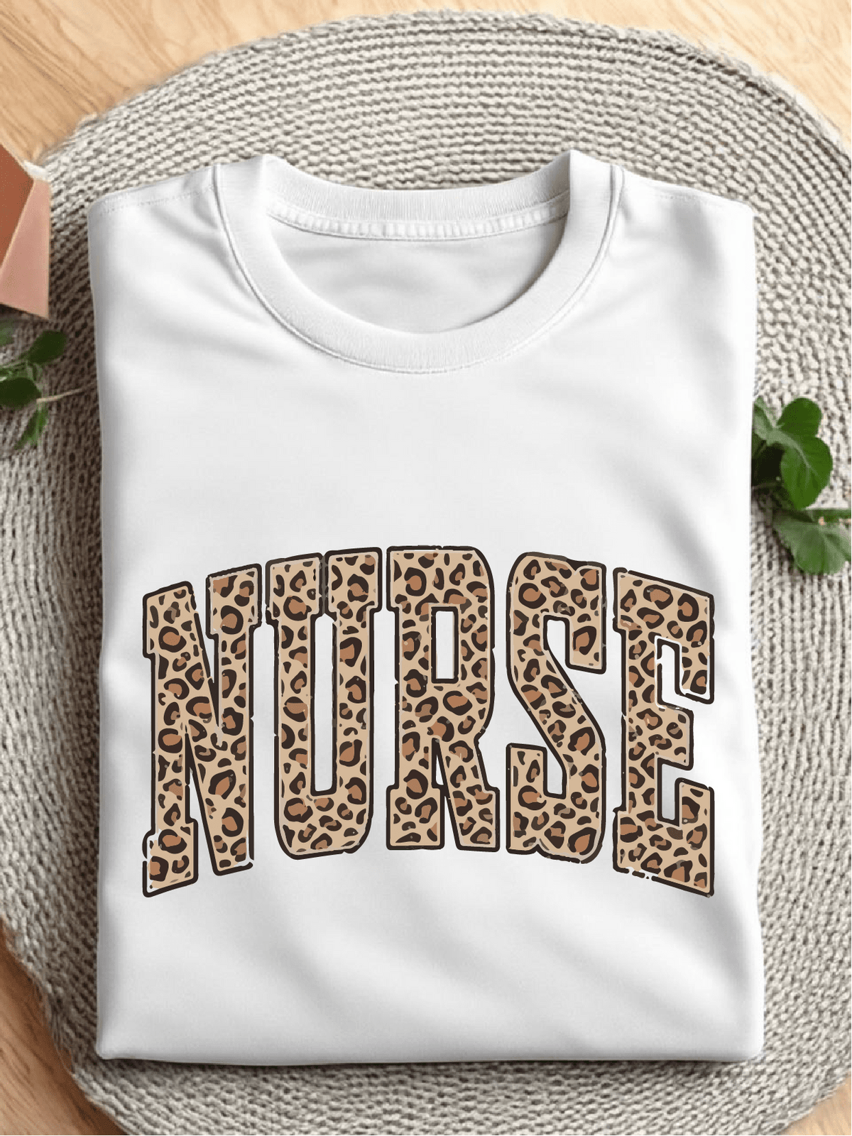 Retro Leopard Nurse T-Shirt