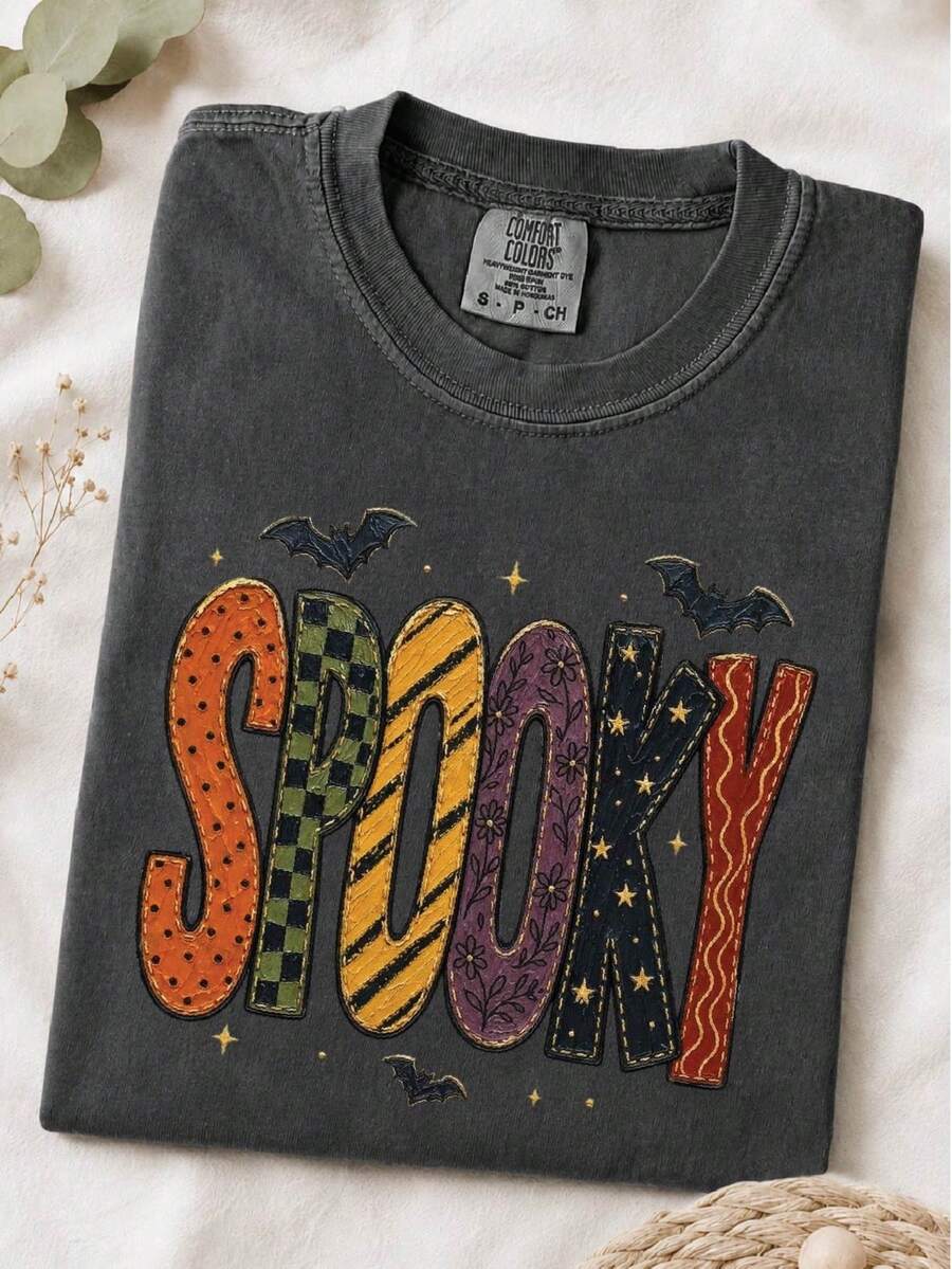 Spooky Halloween (DTF Graphic Print) T-Shirt