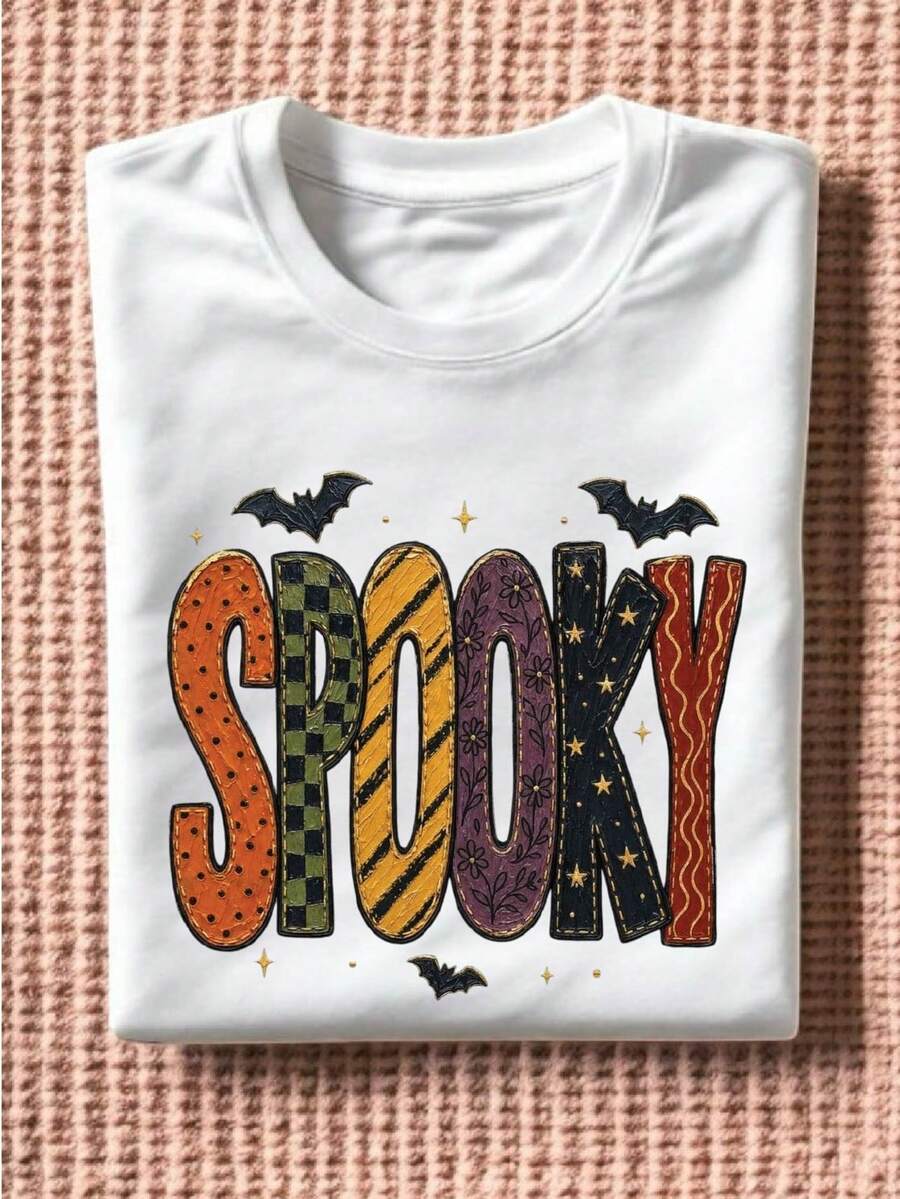 Spooky Halloween (DTF Graphic Print) T-Shirt