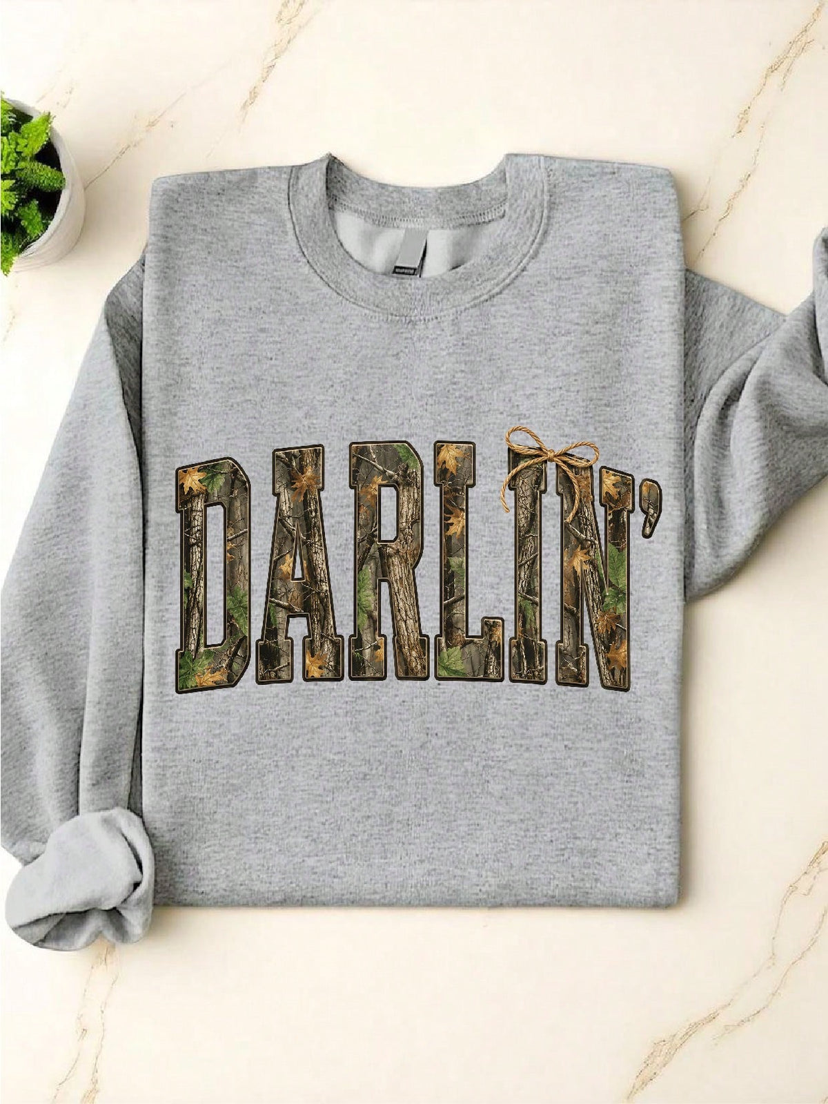 Darlin Camo Western Sweatshirt