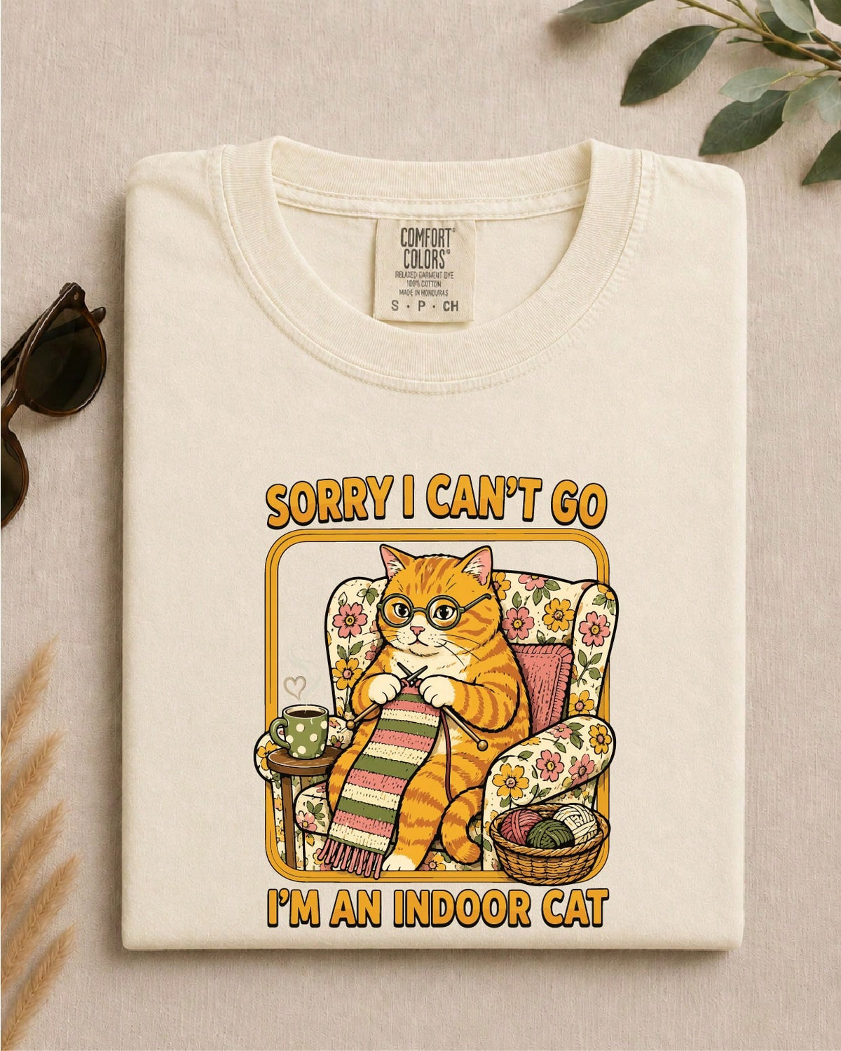 Sorry I Can't Go I'm An Indoor Cat T-Shirt
