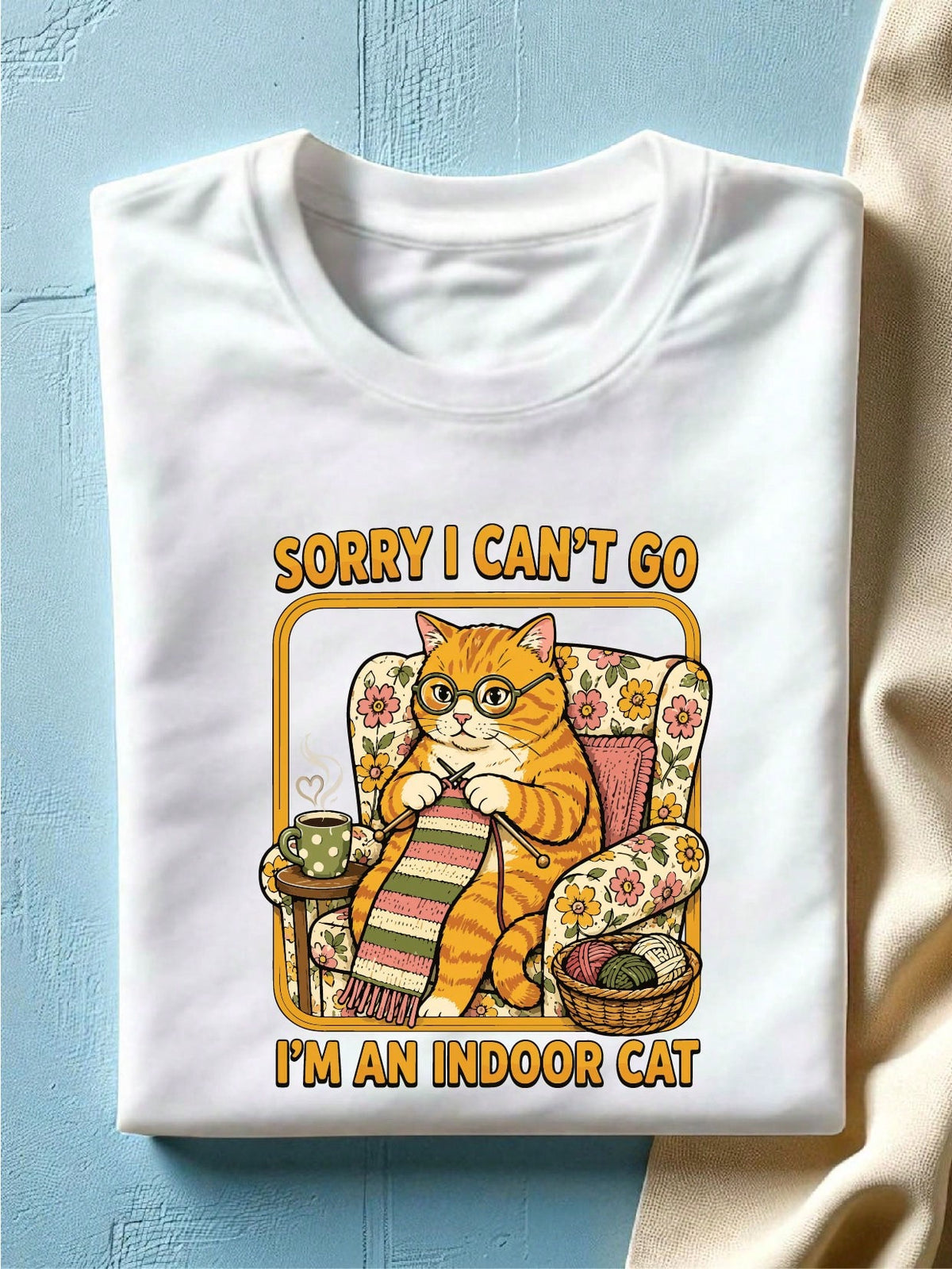 Sorry I Can't Go I'm An Indoor Cat T-Shirt