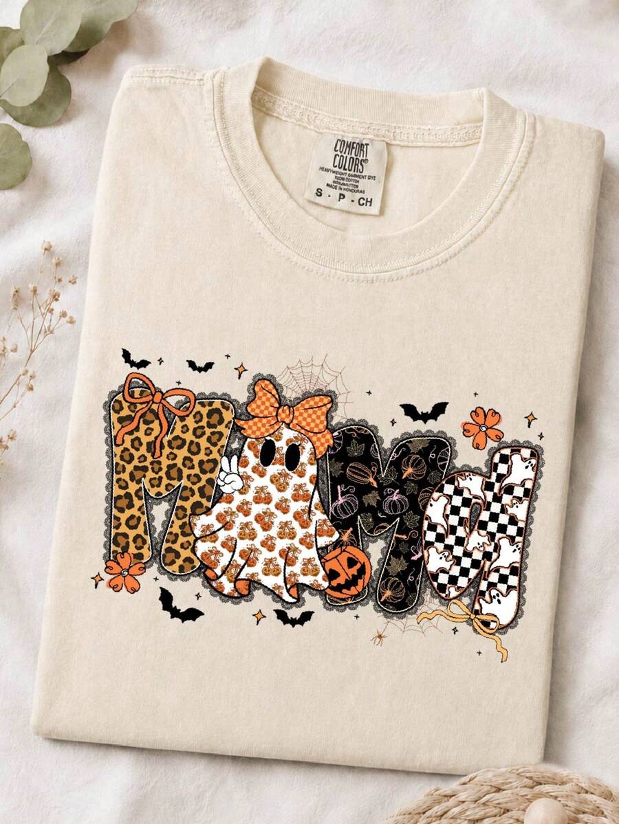 Preppy Halloween Mama Fall T-Shirt