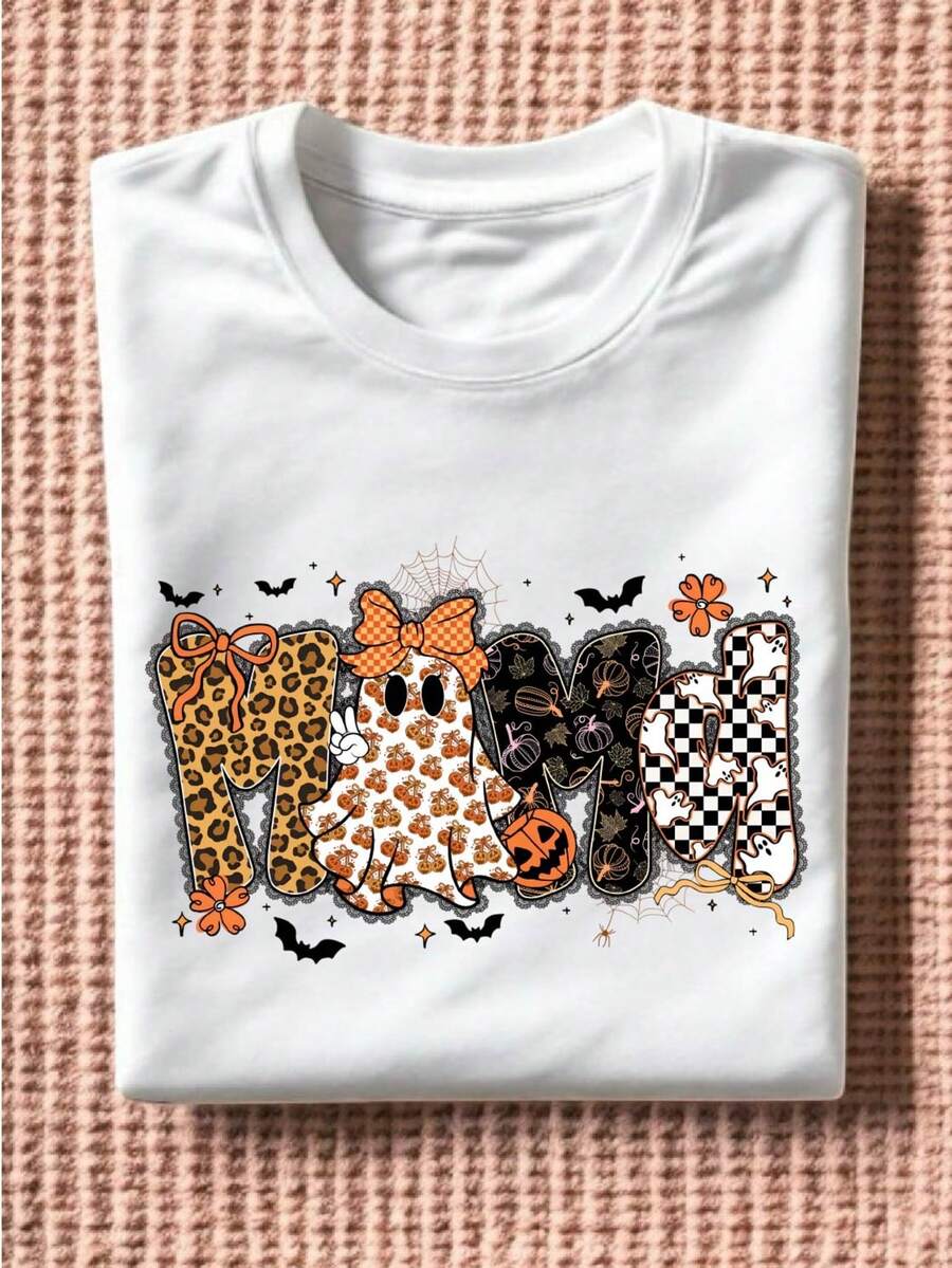 Preppy Halloween Mama Fall T-Shirt