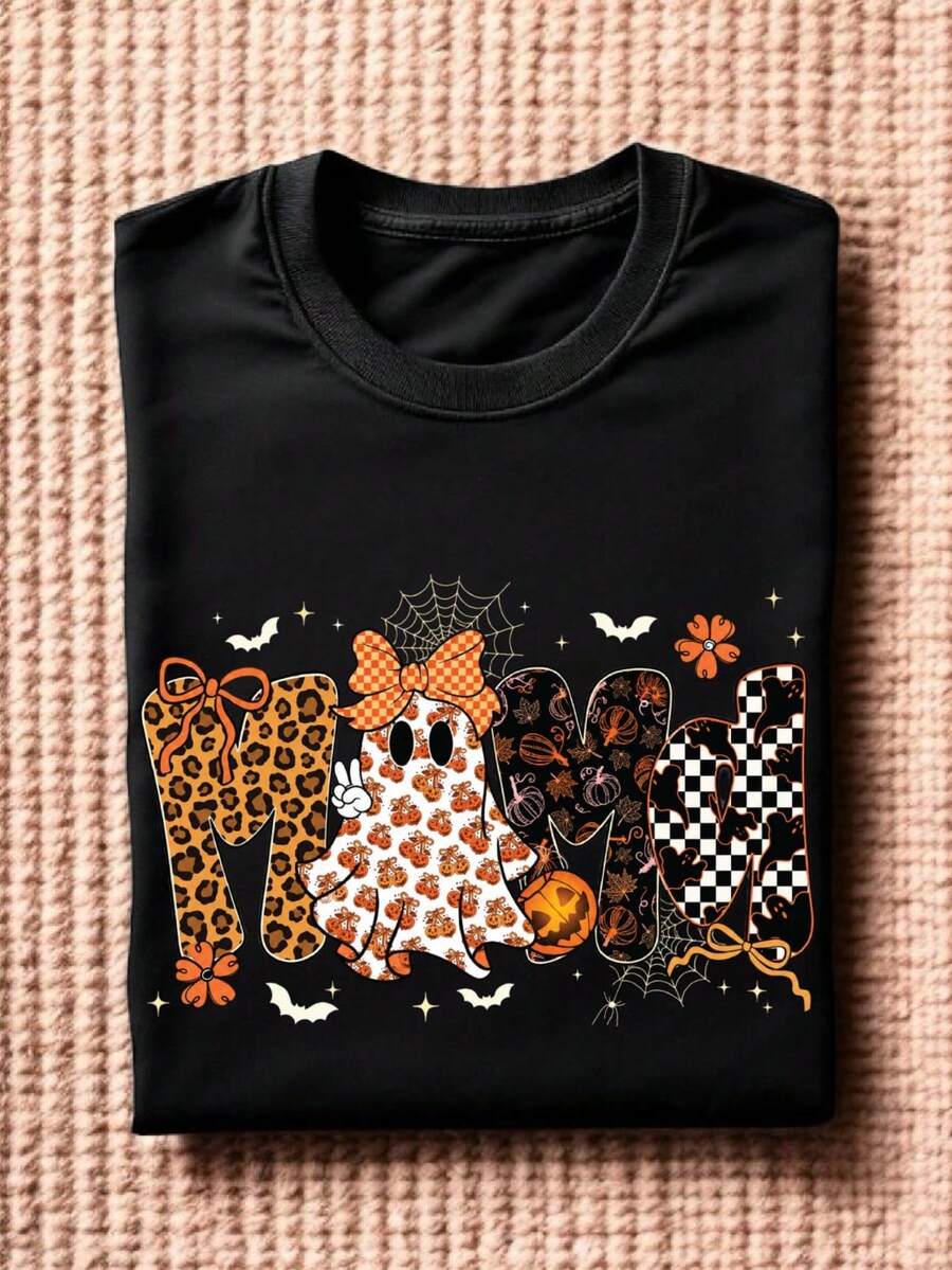 Preppy Halloween Mama Fall T-Shirt