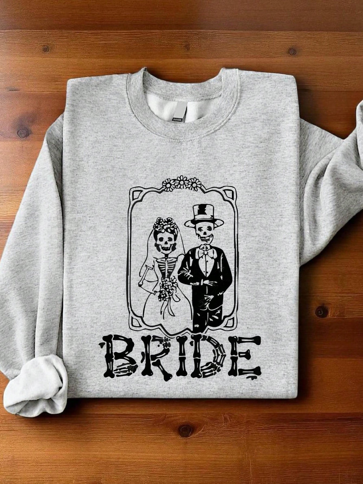1 PC Bride Groom Skeleton Sweatshirt