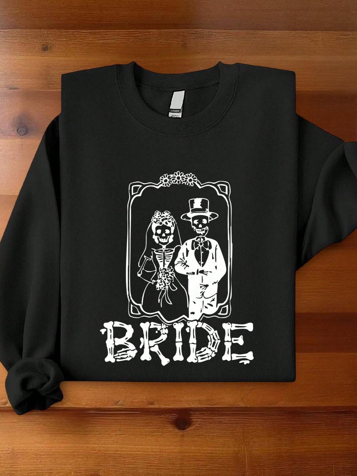 1 PC Bride Groom Skeleton Sweatshirt