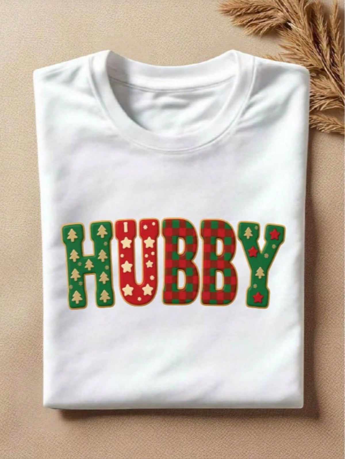 1 PC Wifey Hubby Christmas T-Shirt