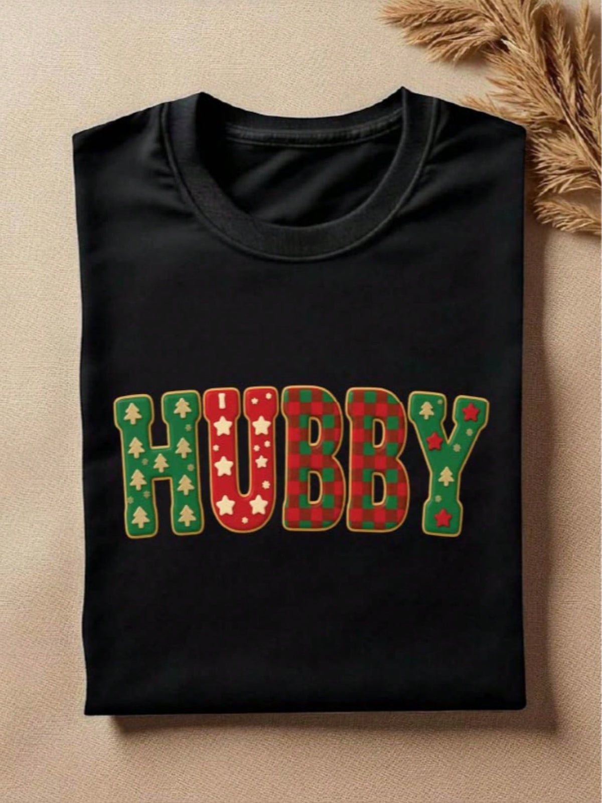1 PC Wifey Hubby Christmas T-Shirt