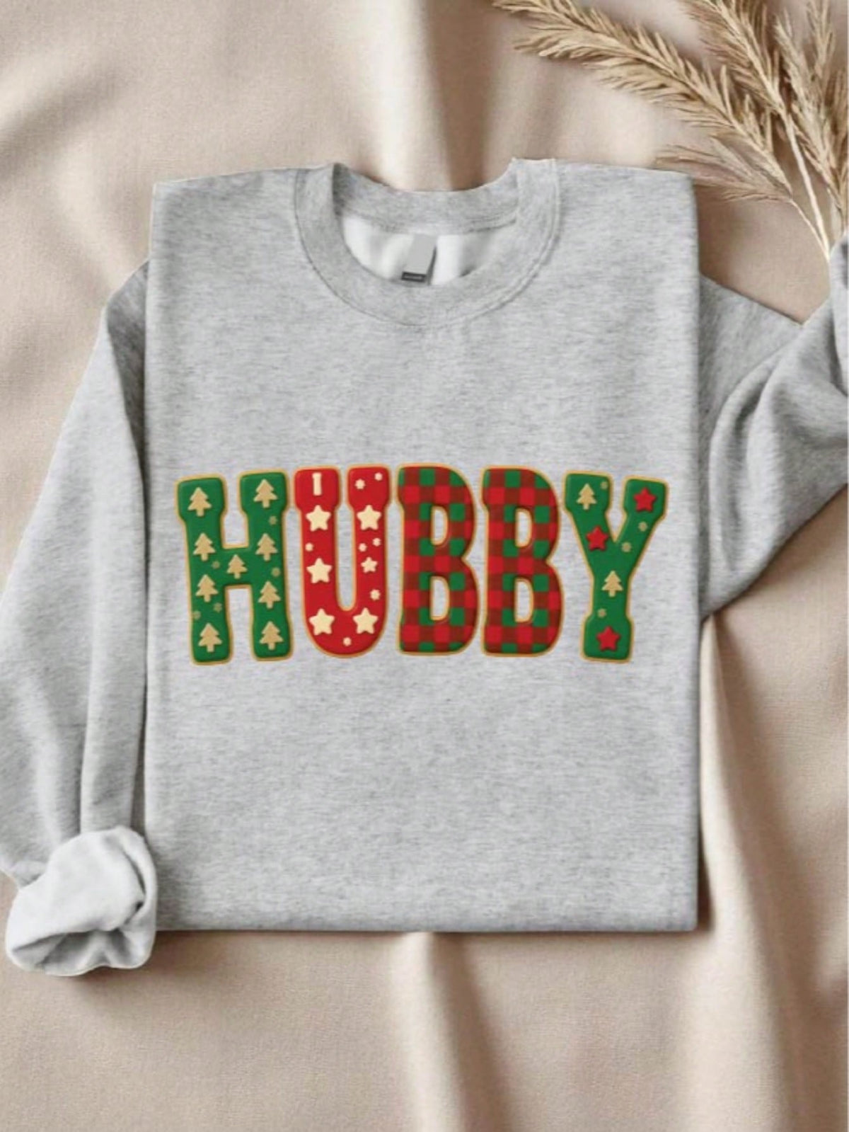 1 PC Wifey Hubby Christmas Sweatshirt