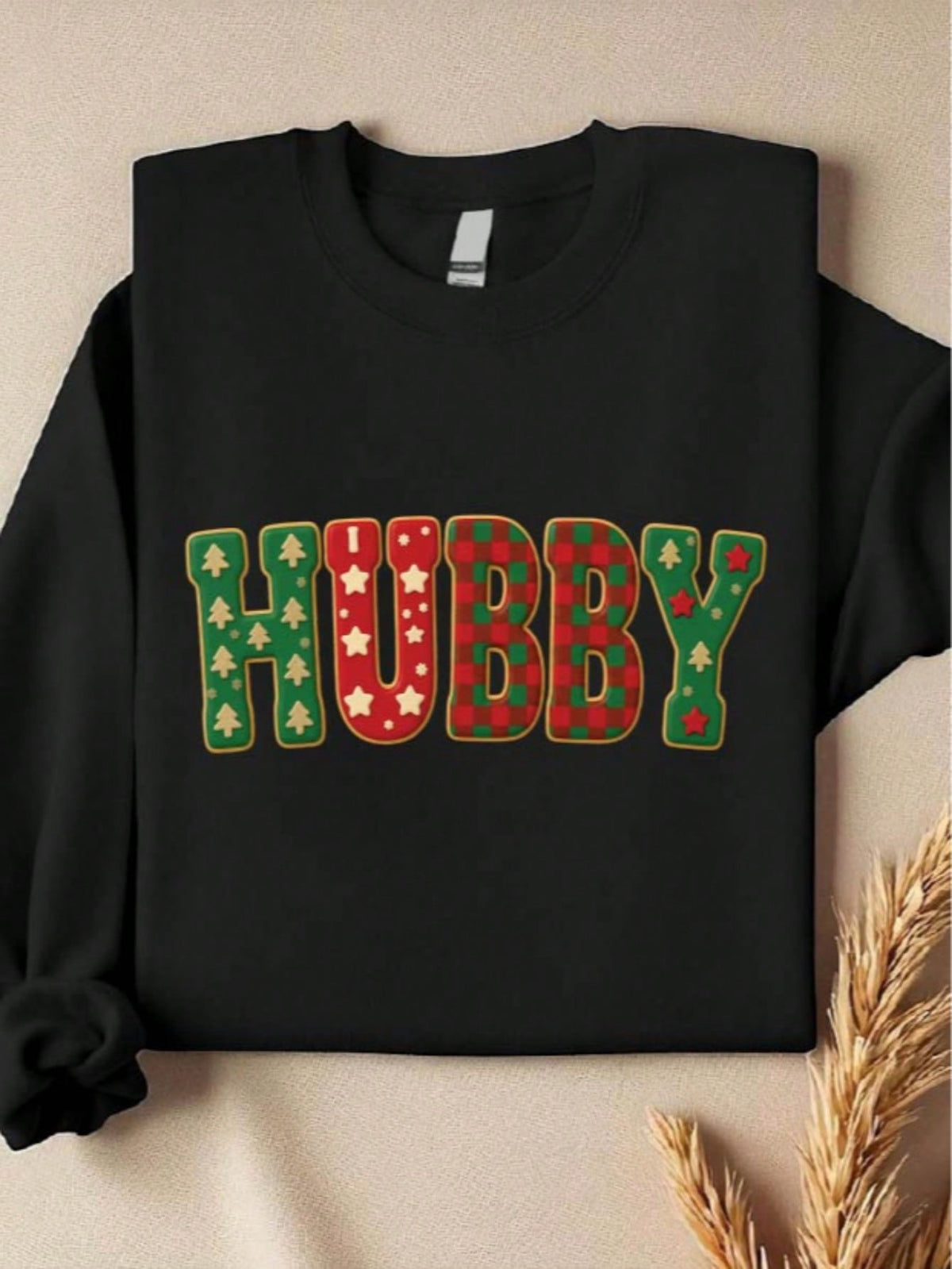 1 PC Wifey Hubby Christmas Sweatshirt