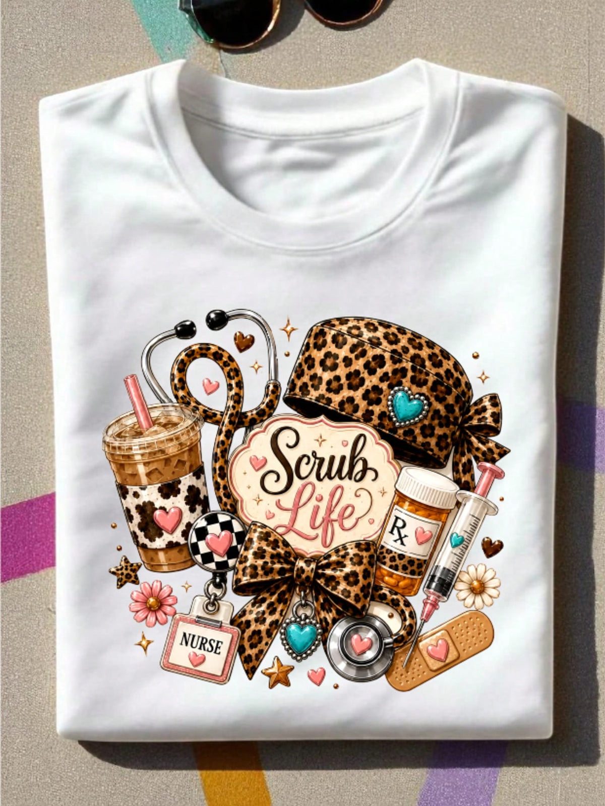 Leopard Nurse T-Shirt