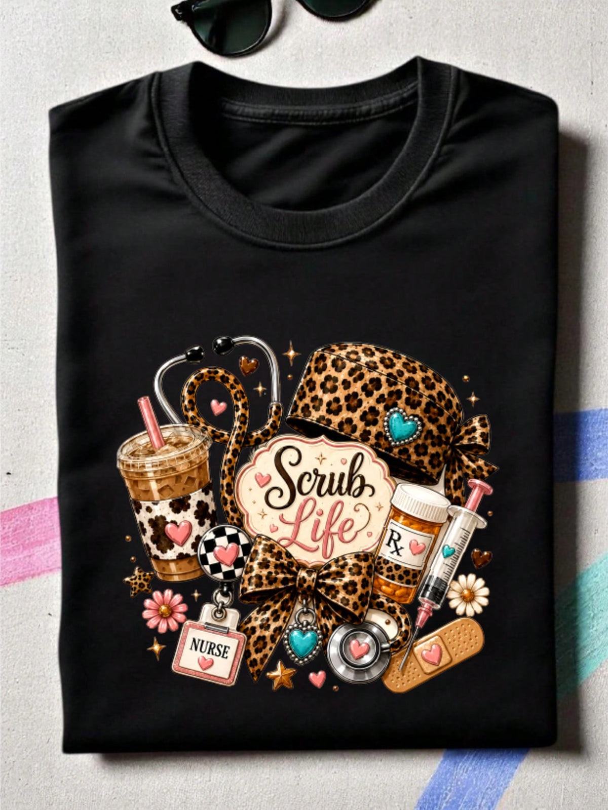 Leopard Nurse T-Shirt
