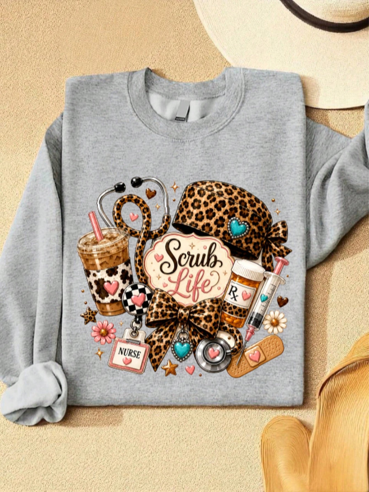 Leopard Nurse Sweatshirt