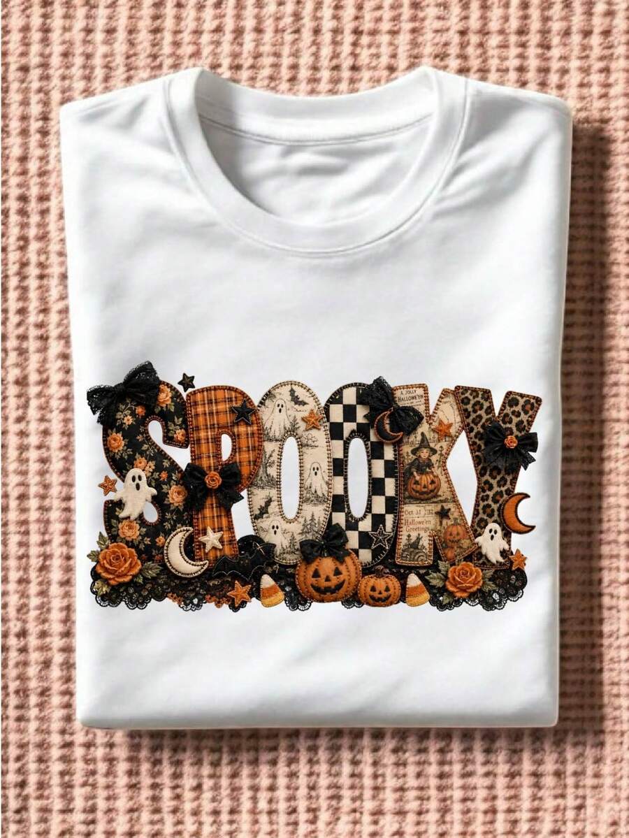 Spooky Pumpkin (DTF Graphic Print) T-Shirt