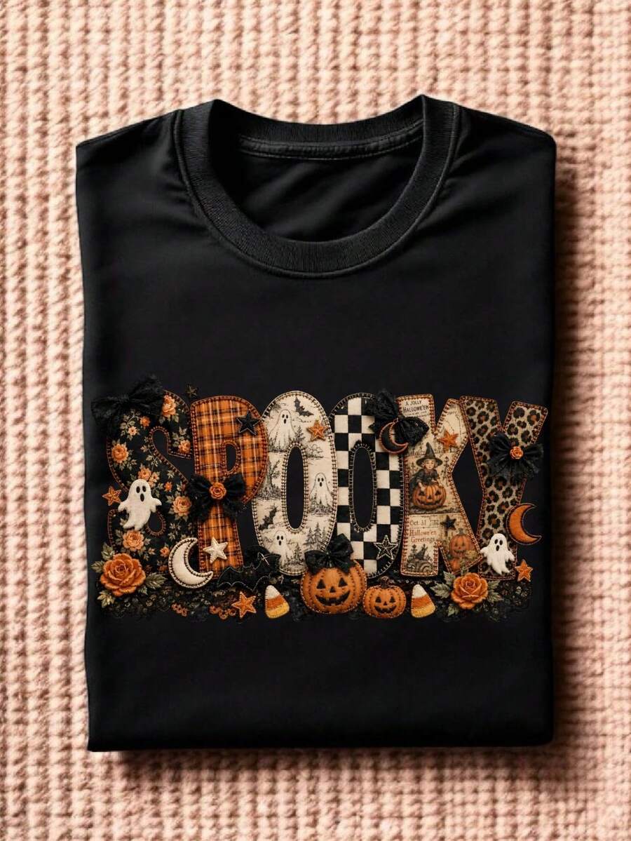 Spooky Pumpkin (DTF Graphic Print) T-Shirt