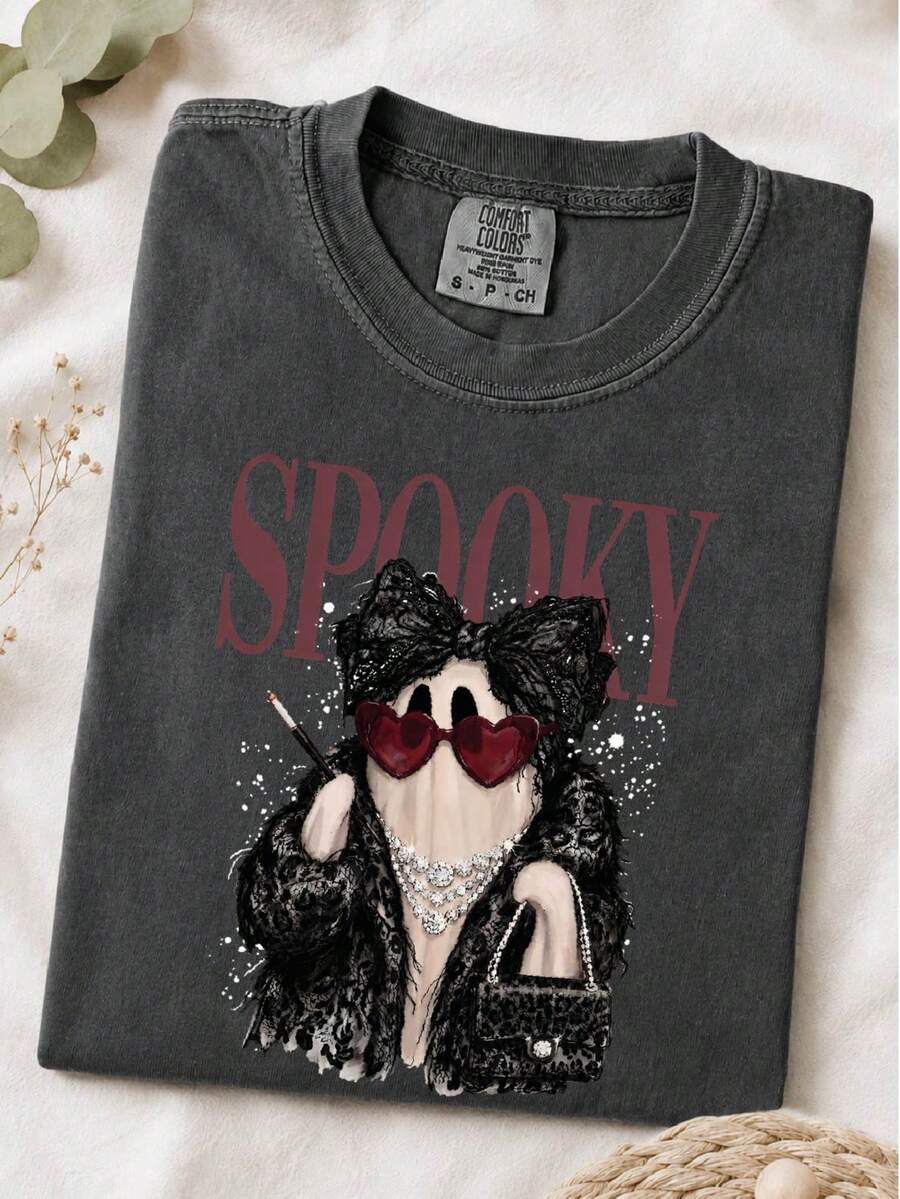 Coquette Ghost (DTF Graphic Print) T-Shirt