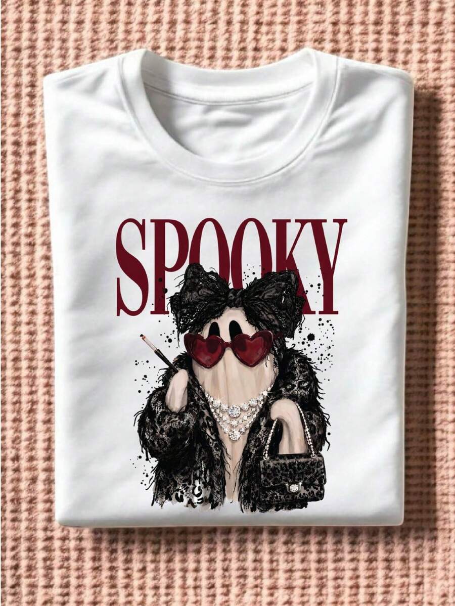 Coquette Ghost (DTF Graphic Print) T-Shirt