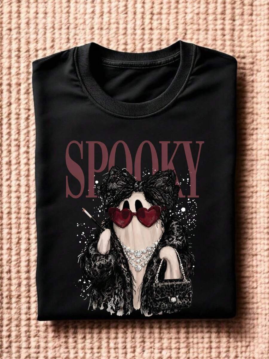Coquette Ghost (DTF Graphic Print) T-Shirt