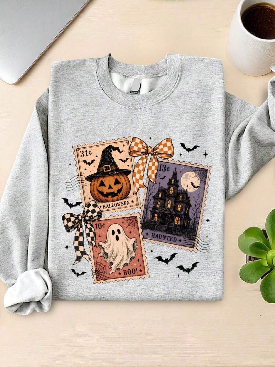 Halloween Stamp Sweatshirt