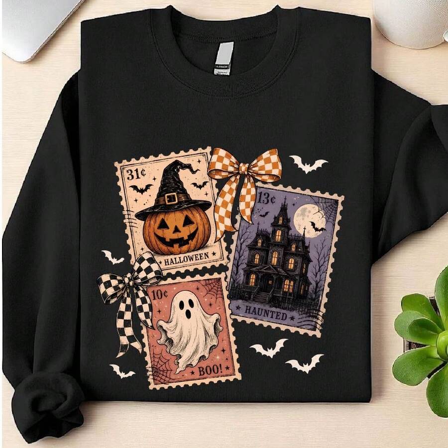 Halloween Stamp Sweatshirt