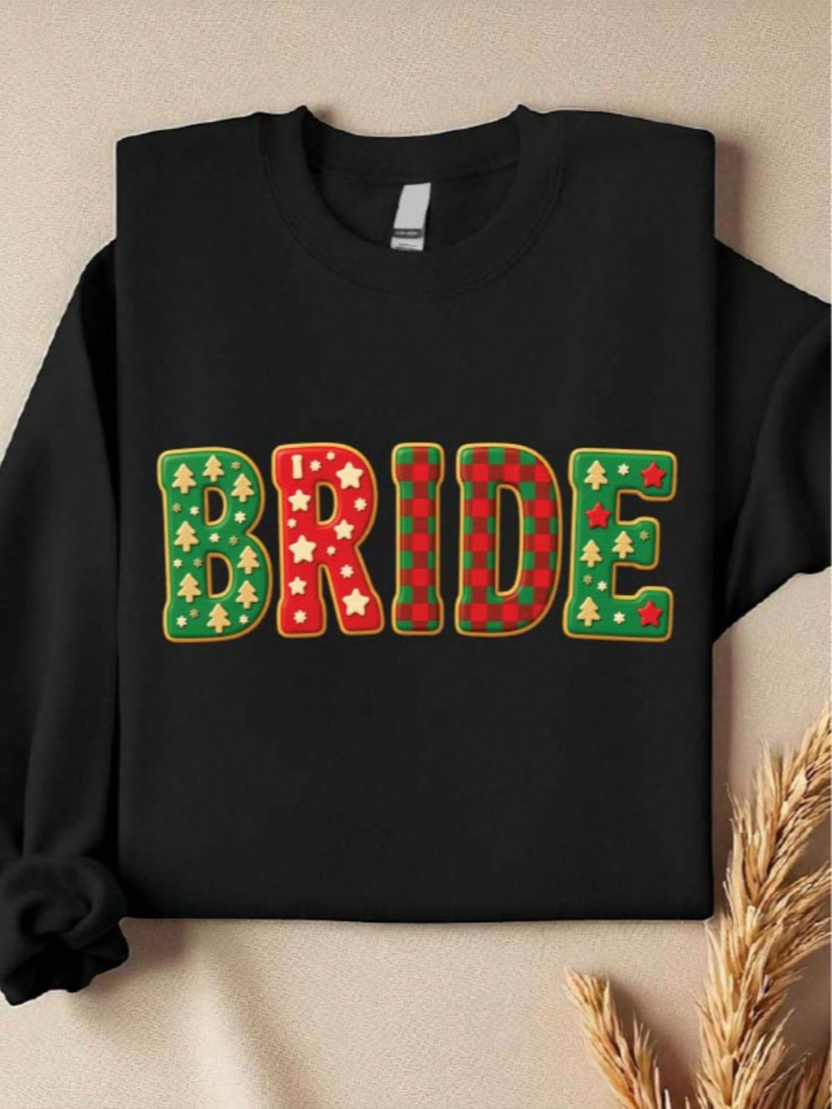 1 PC Bride Groom Christmas Sweatshirt