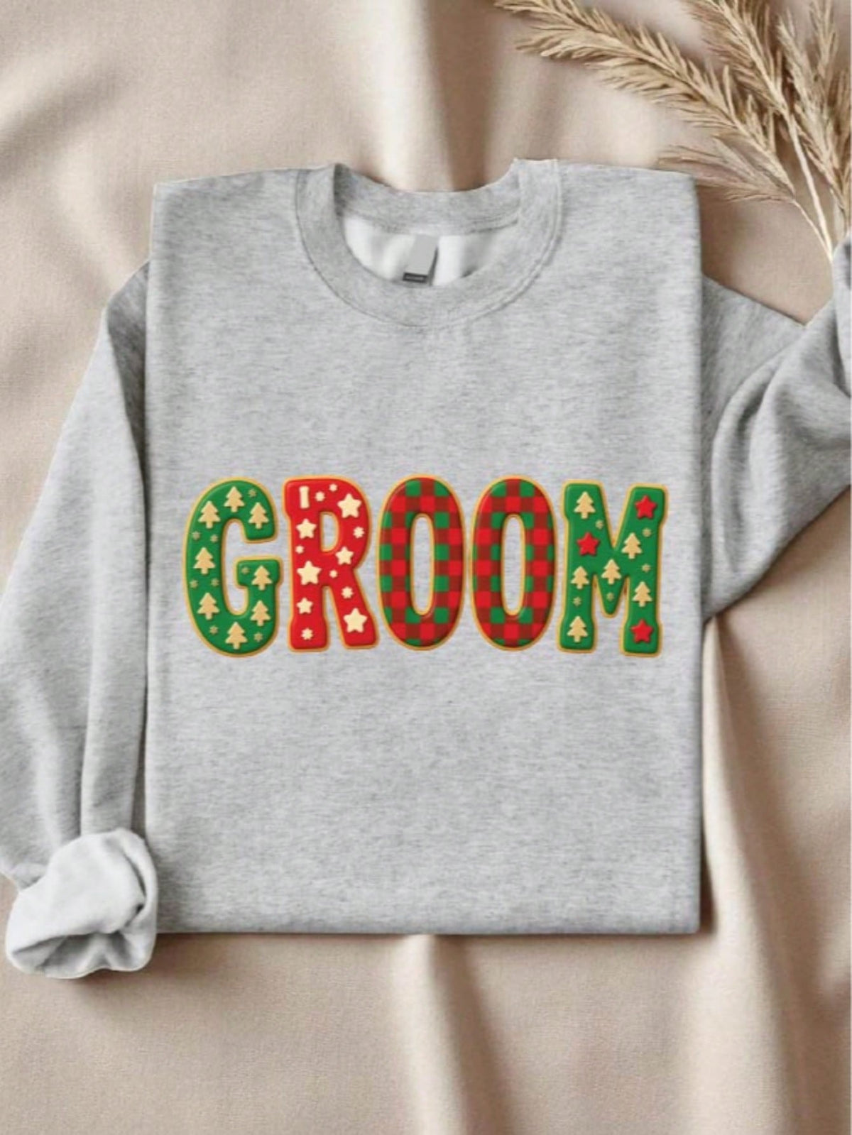 1 PC Bride Groom Christmas Sweatshirt