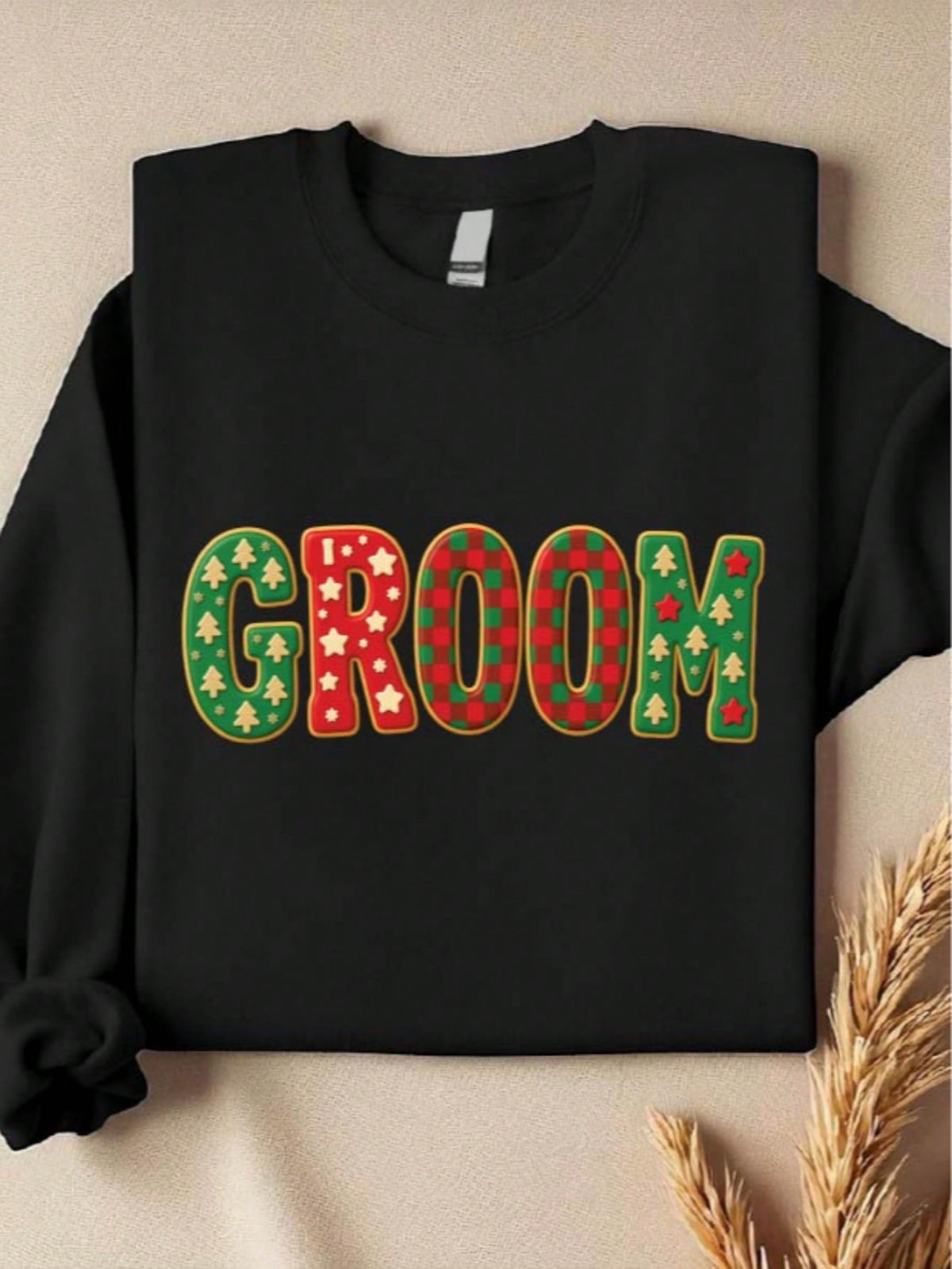 1 PC Bride Groom Christmas Sweatshirt