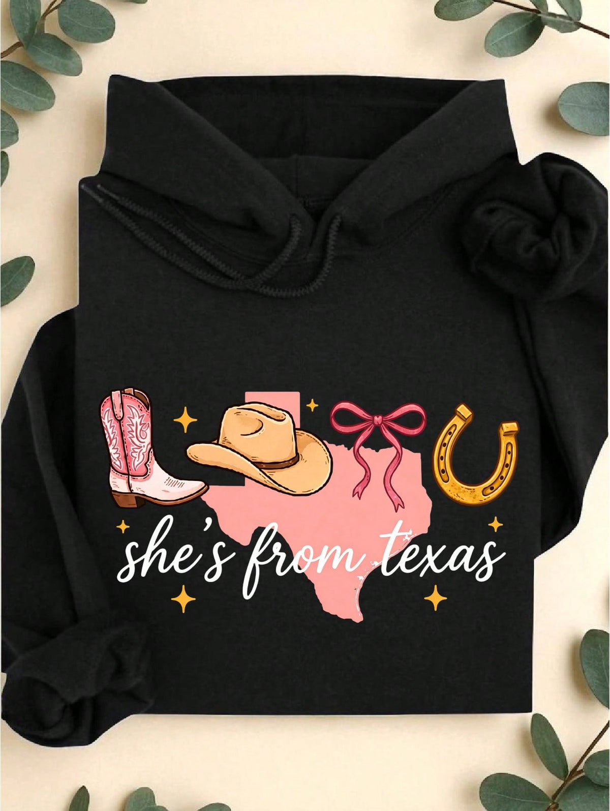 She's From Texas Hoodie