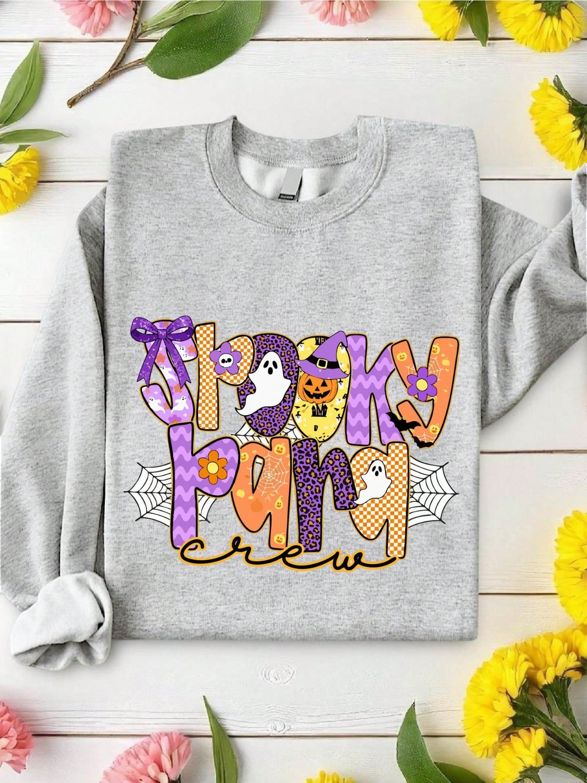 Spooky Para Crew Ghost Sweatshirt