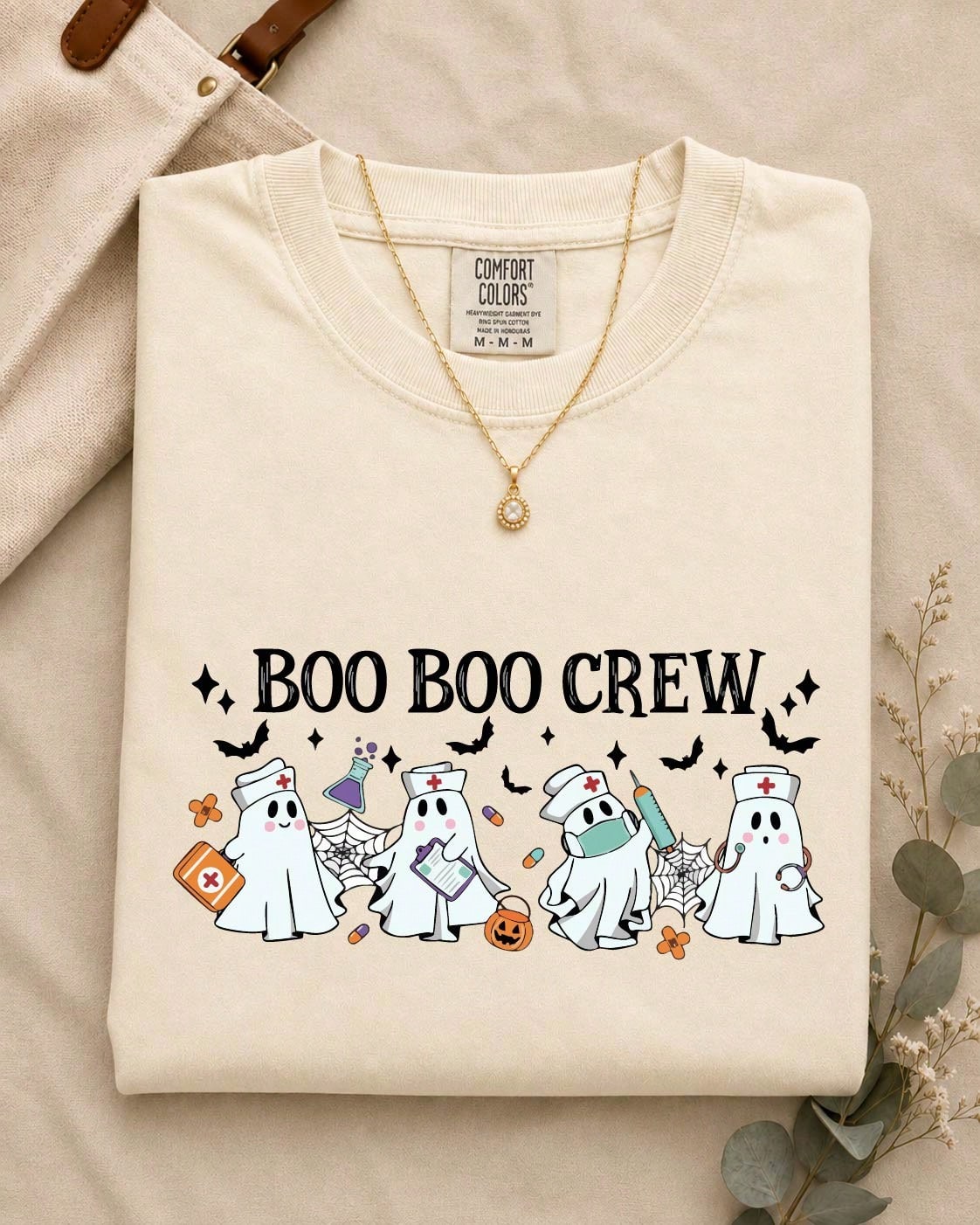 Halloween Nurse Ghost Comfort T-Shirt
