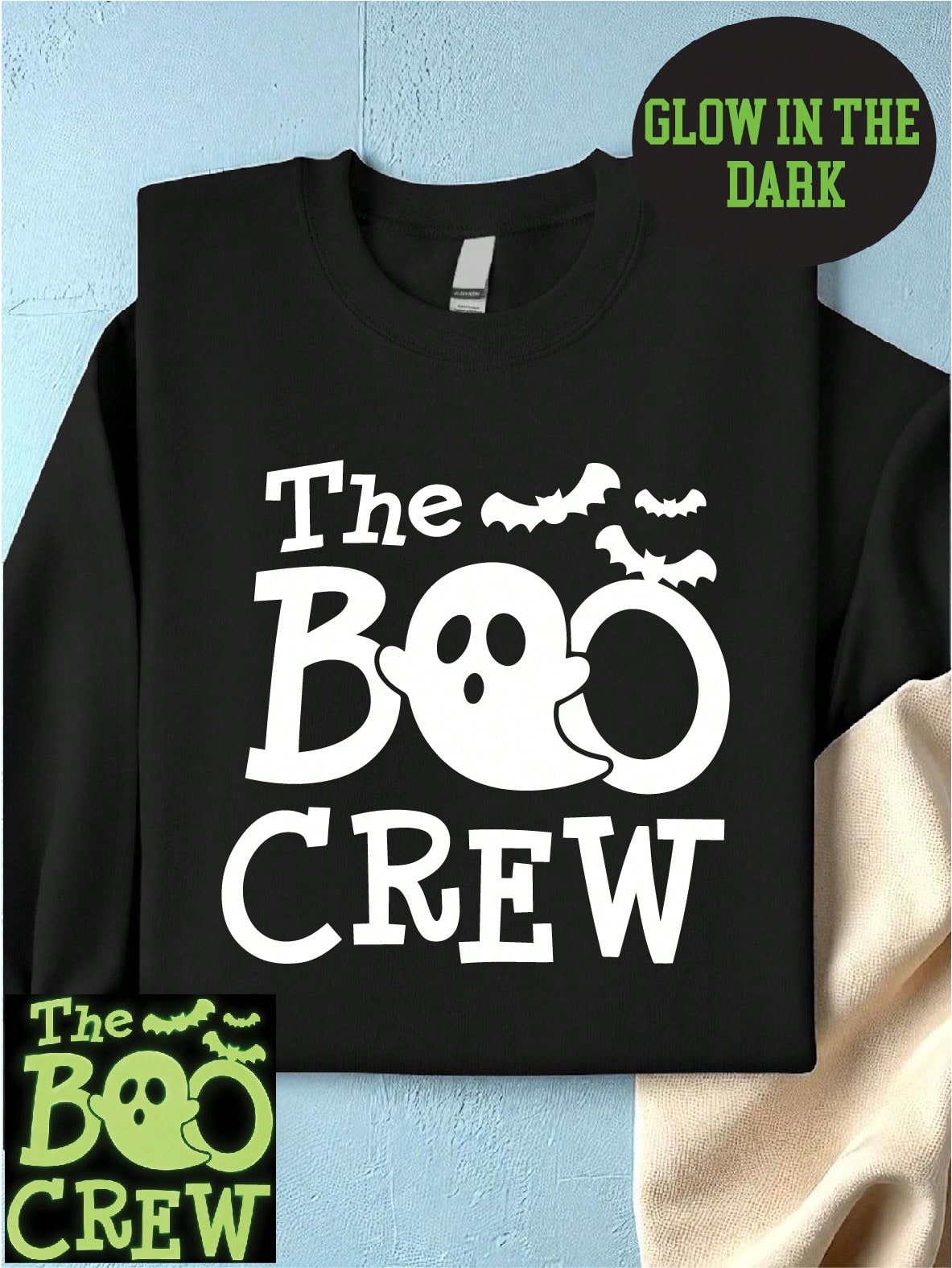 Glow-In-The-Dark Boo Crew Sweatshirt