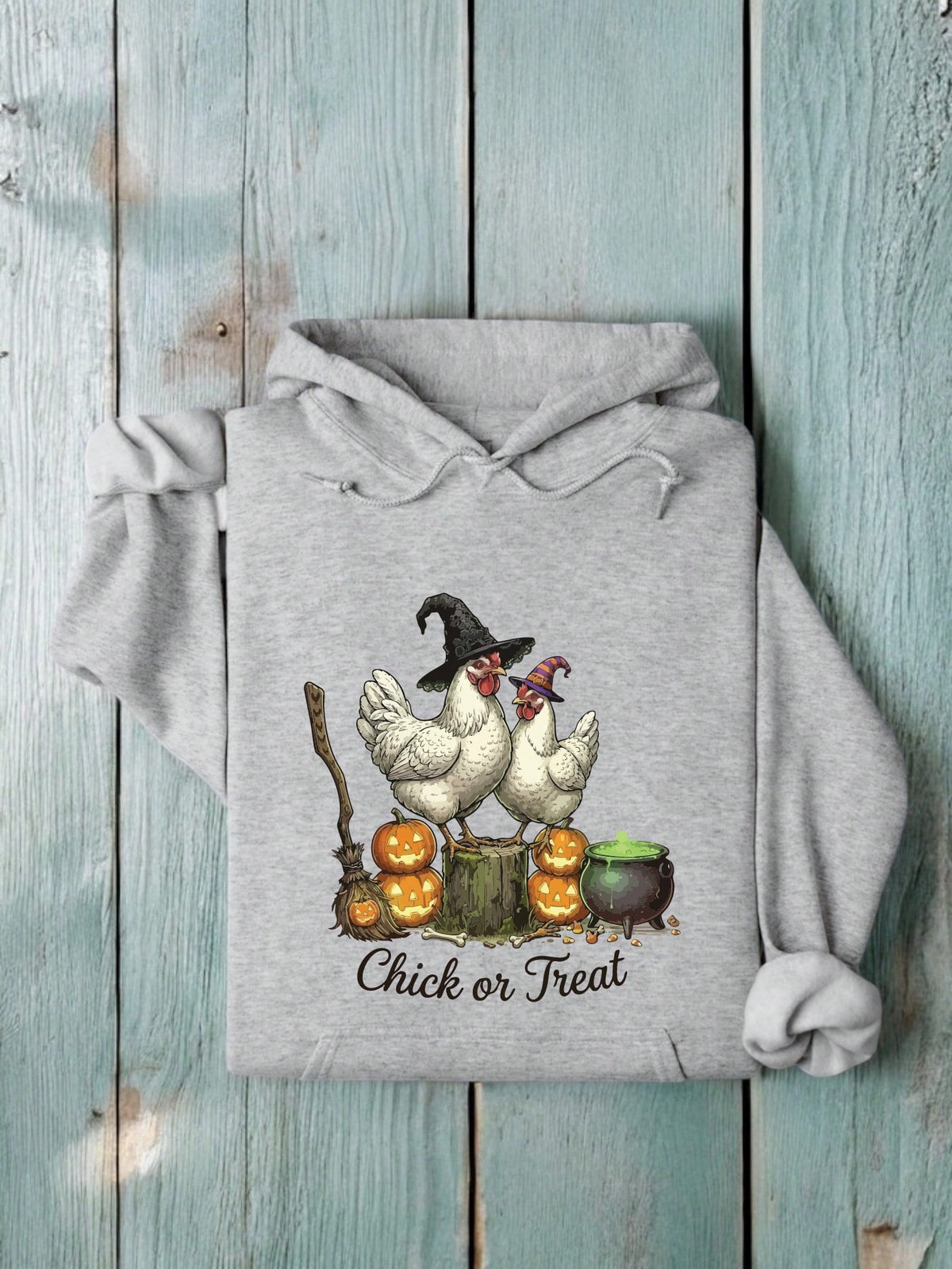 Chick Or Treat Hooded Hoodie