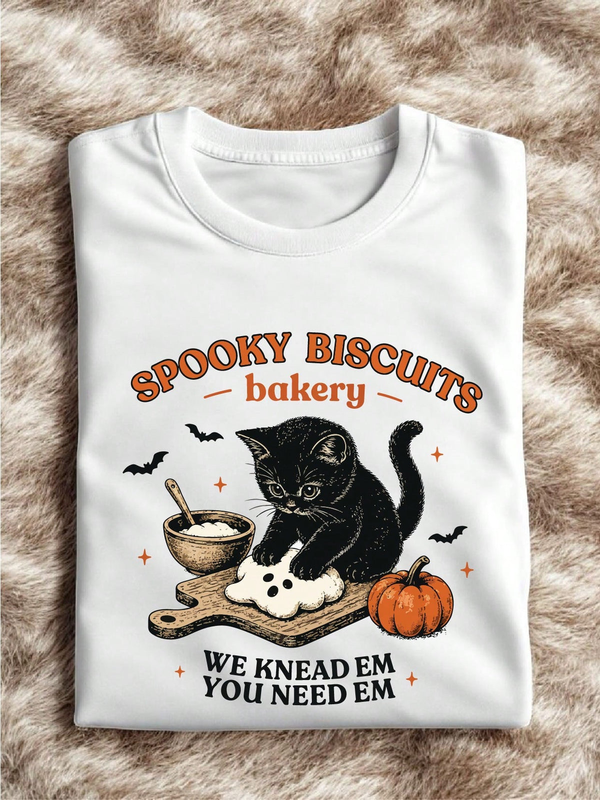 Black Cat Halloween Fall T-Shirt