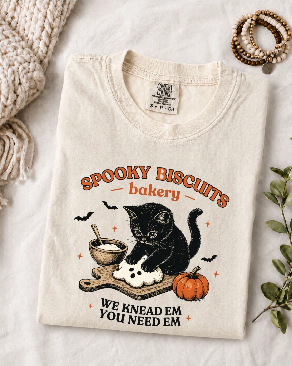 Black Cat Halloween Fall T-Shirt