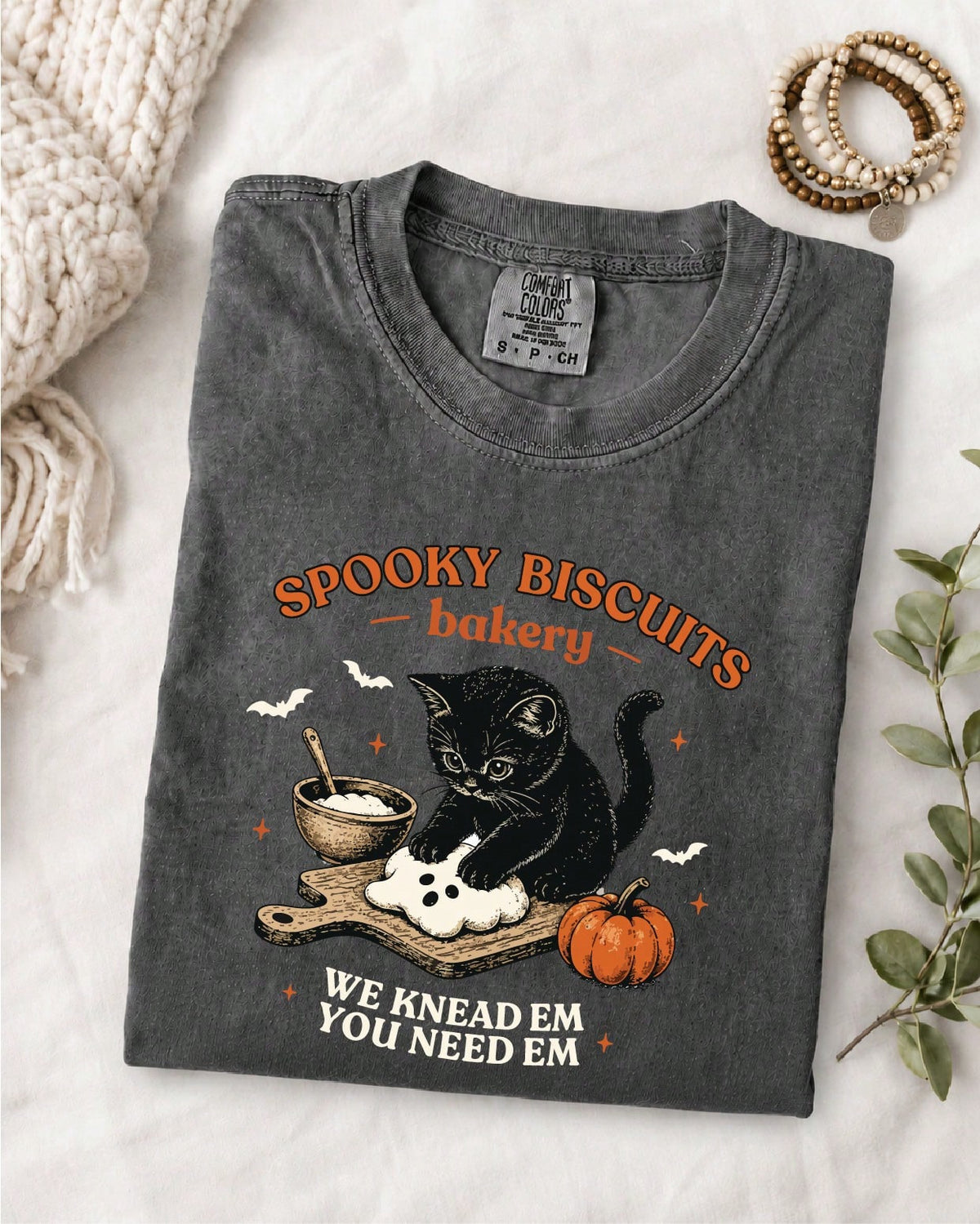 Black Cat Halloween Fall T-Shirt