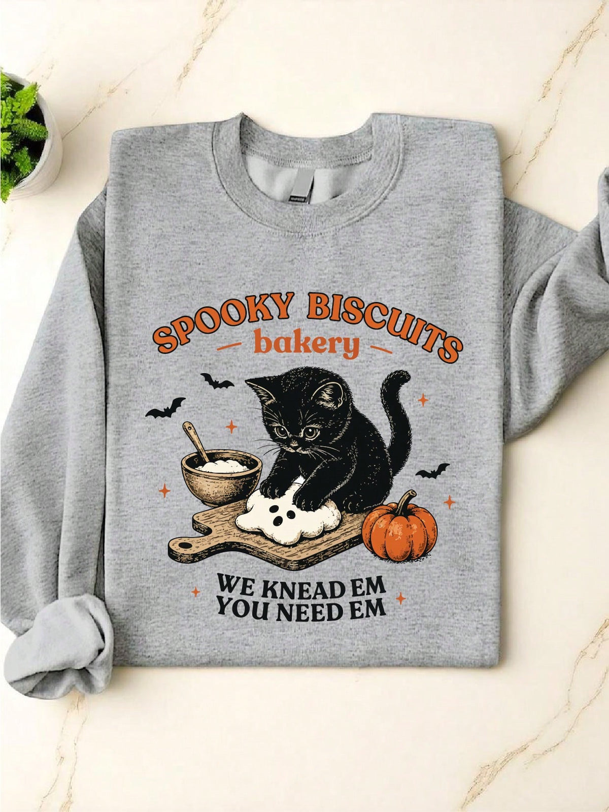 Black Cat Halloween Fall Sweatshirt